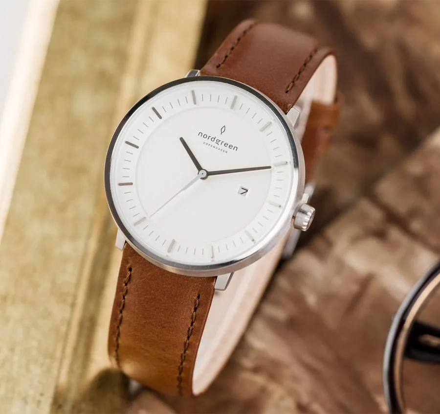 Nordgreen Philosopher - 復古棕真皮深空灰色36MM(PH36GMLEBRXX-D) 歷史價格詳細信息