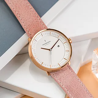 Nordgreen Philosopher - 玫瑰金框復古棕真皮36mm/40mm 歷史價格詳細信息