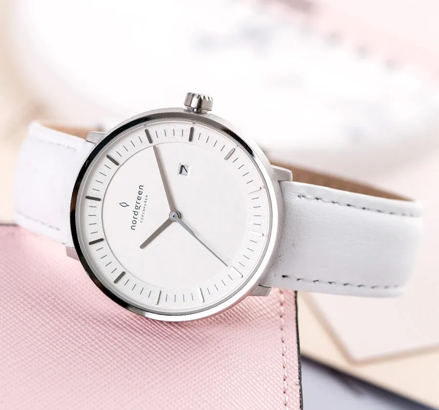 【Nordgreen】Philosopher哲學家x玫瑰金 北歐藍真皮錶帶腕錶 36mm(PH36RGLENAXX) 歷史價格詳細信息