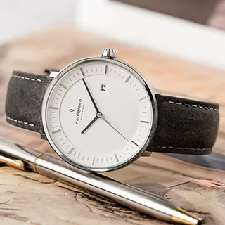 Nordgreen Philosopher - 北歐藍真皮40mm 歷史價格詳細信息