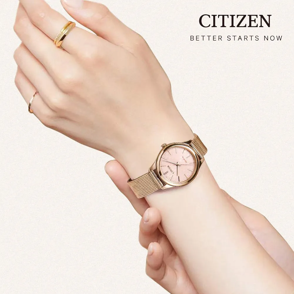 CITIZEN 星辰 米蘭風采時尚光動能女錶/藍X黑/32mm/EM0505-88L 歷史價格詳細信息