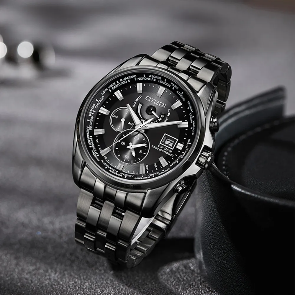 CITIZEN 星辰 亞洲限定款光動能萬年曆計時錶/藍X玫瑰金/43mm/BL5546-81L 歷史價格詳細信息