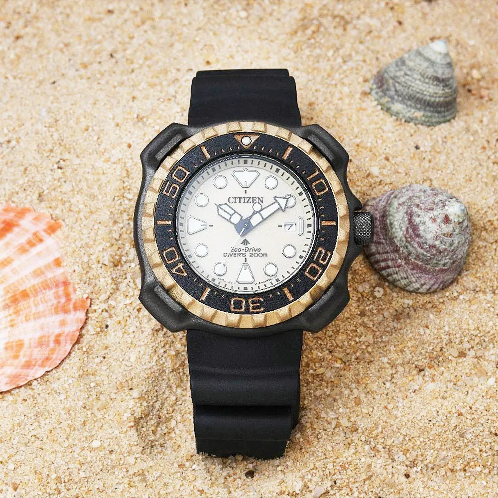 CITIZEN 星辰 PROMASTER 限定款鈦金屬光動能200米潛水錶/45.8mm/BN0226-10P 歷史價格詳細信息