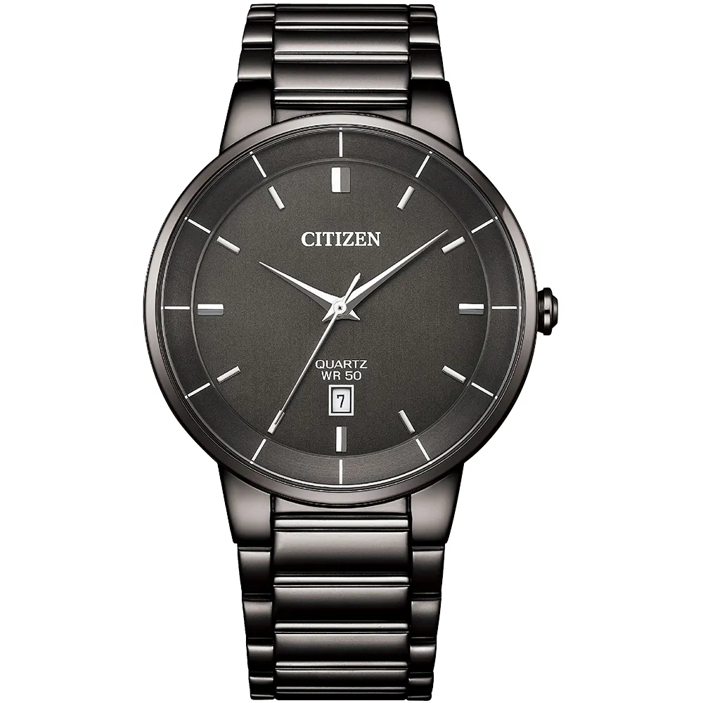 CITIZEN 星辰 簡約商務紳士腕錶/藍X銀/40mm/BI5120-51L 歷史價格詳細信息