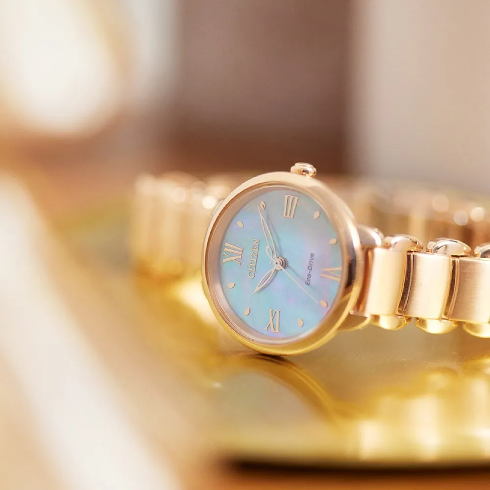 CITIZEN 星辰錶 L系列 白蝶貝球面氣質女錶-金色30.5mm(EM0673-83D) 歷史價格詳細信息