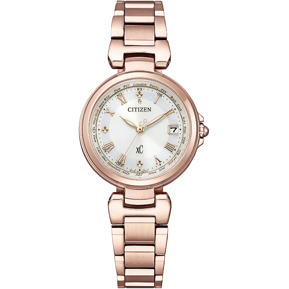 CITIZEN 星辰 xC 限定款光動能萬年曆電波對時鈦金屬套錶/25X26mm/ES9502-12A 歷史價格詳細信息