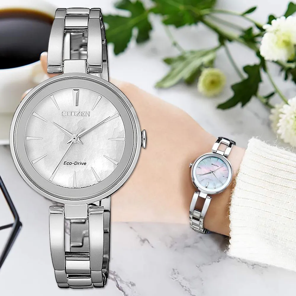 CITIZEN 星辰 LADYS 光動能唯美氣質女腕錶/銀/28mm/EM0631-83D 歷史價格詳細信息