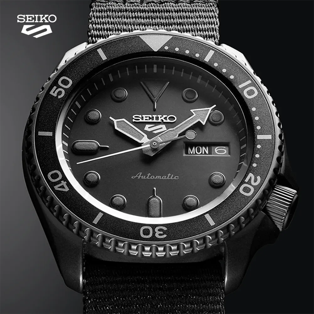 SEIKO 精工 / 4R36-07G0J.SRPD76K1 / 5 Sports 機械錶 自動上鍊 壓紋矽膠手錶 黑x玫瑰金框 41mm 歷史價格詳細信息