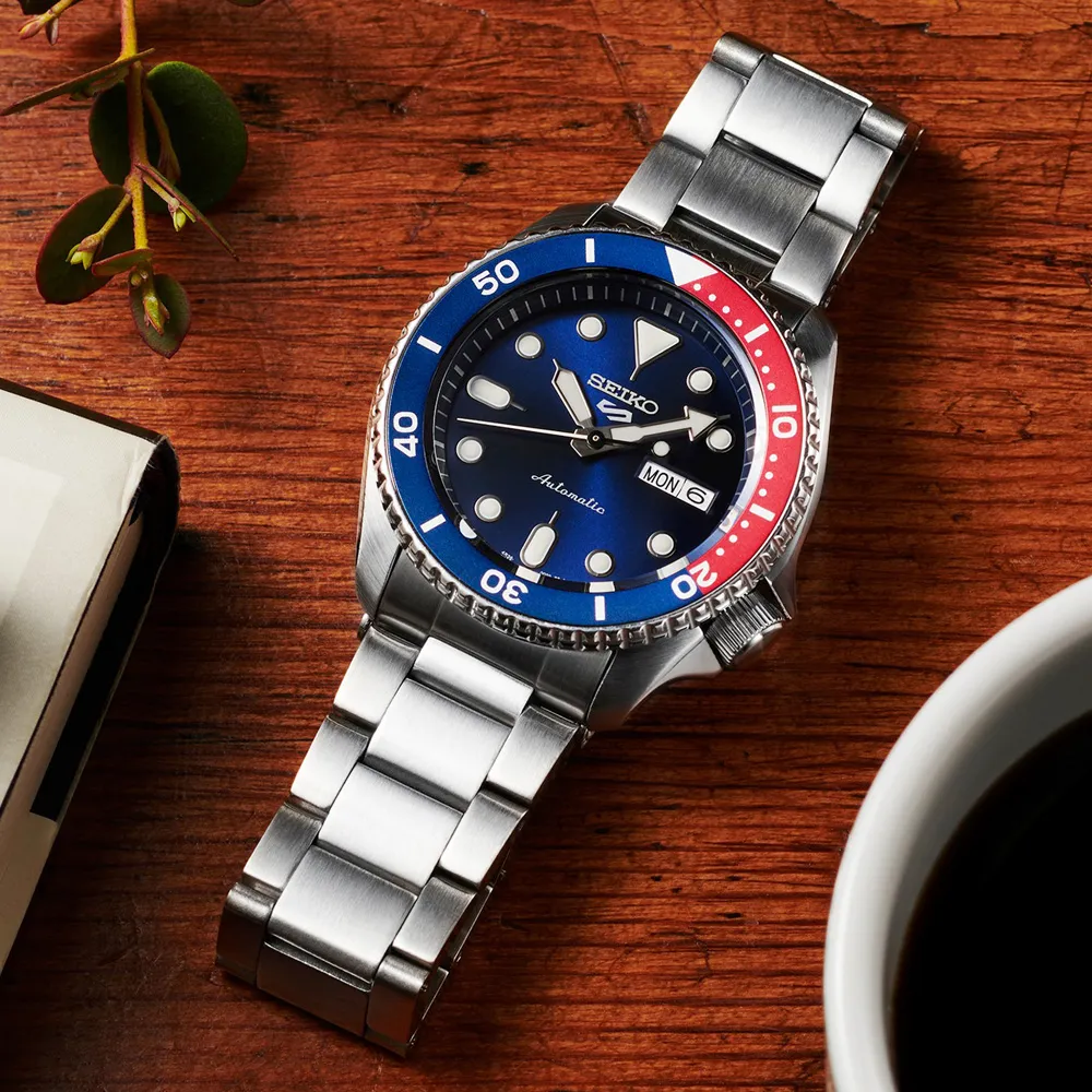 SEIKO 精工 5 Sports 可樂圈水鬼潮流運動機械錶-藍x銀/42.5mm 4R36-07G0R(SRPD53K1) 歷史價格詳細信息
