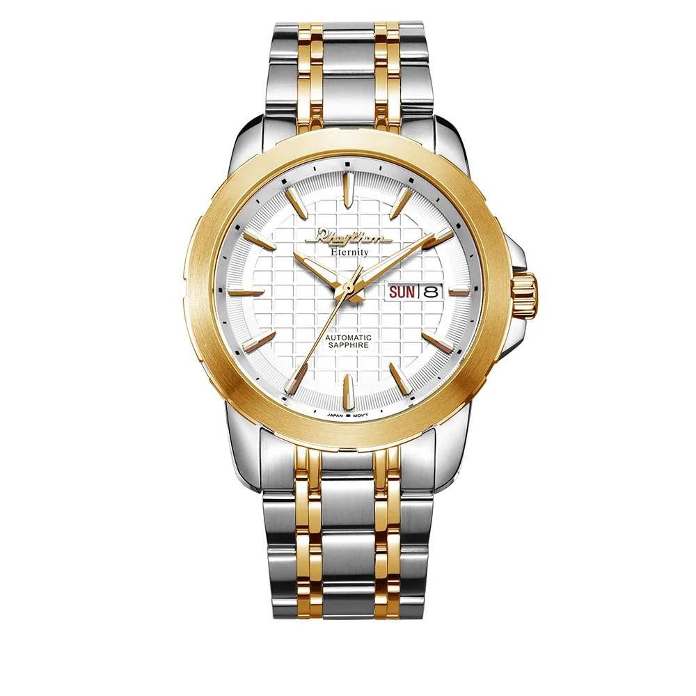 RHYTHM日本麗聲 時尚貝殼面鑲鑽日期顯示陶瓷腕錶-玫瑰金/半陶瓷錶帶 歷史價格詳細信息