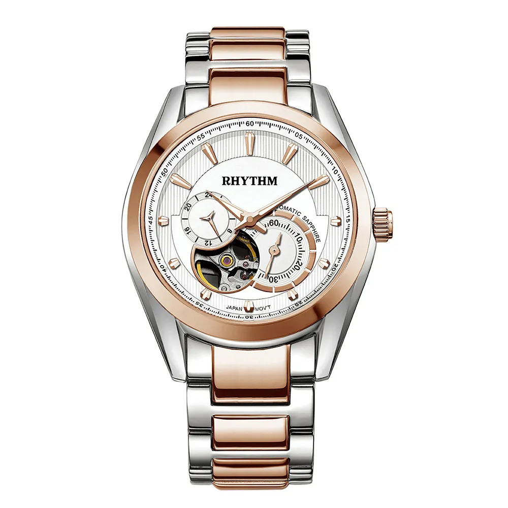 RHYTHM日本麗聲 時尚貝殼面鑲鑽日期顯示陶瓷腕錶-玫瑰金/半陶瓷錶帶 歷史價格詳細信息