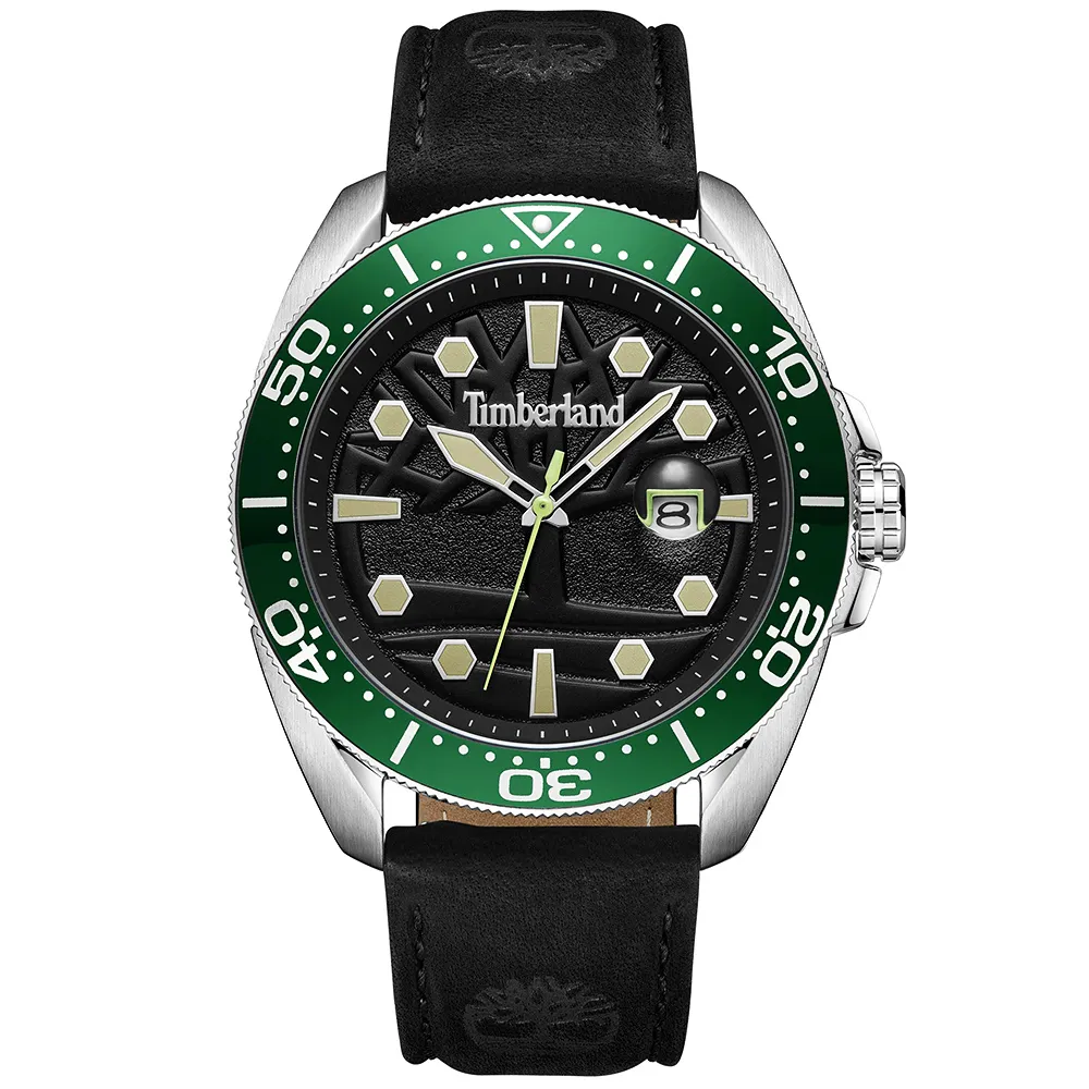 Timberland 天柏嵐 CARRIGAN系列 街頭風大樹夜光男錶-墨綠/48mm TDWGN2102903 歷史價格詳細信息