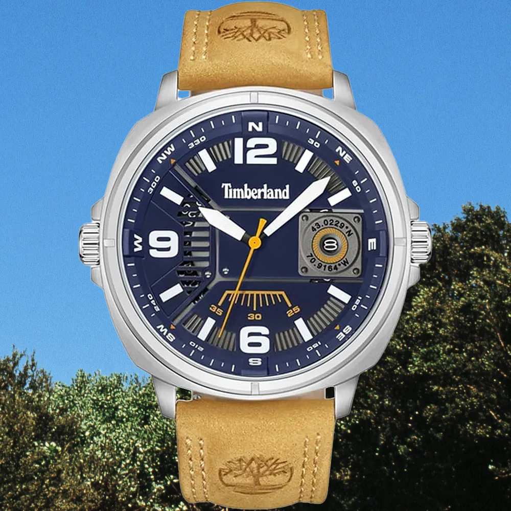 Timberland 天柏嵐 城市野營多功能手錶-46mm TDWGF2102603 歷史價格詳細信息