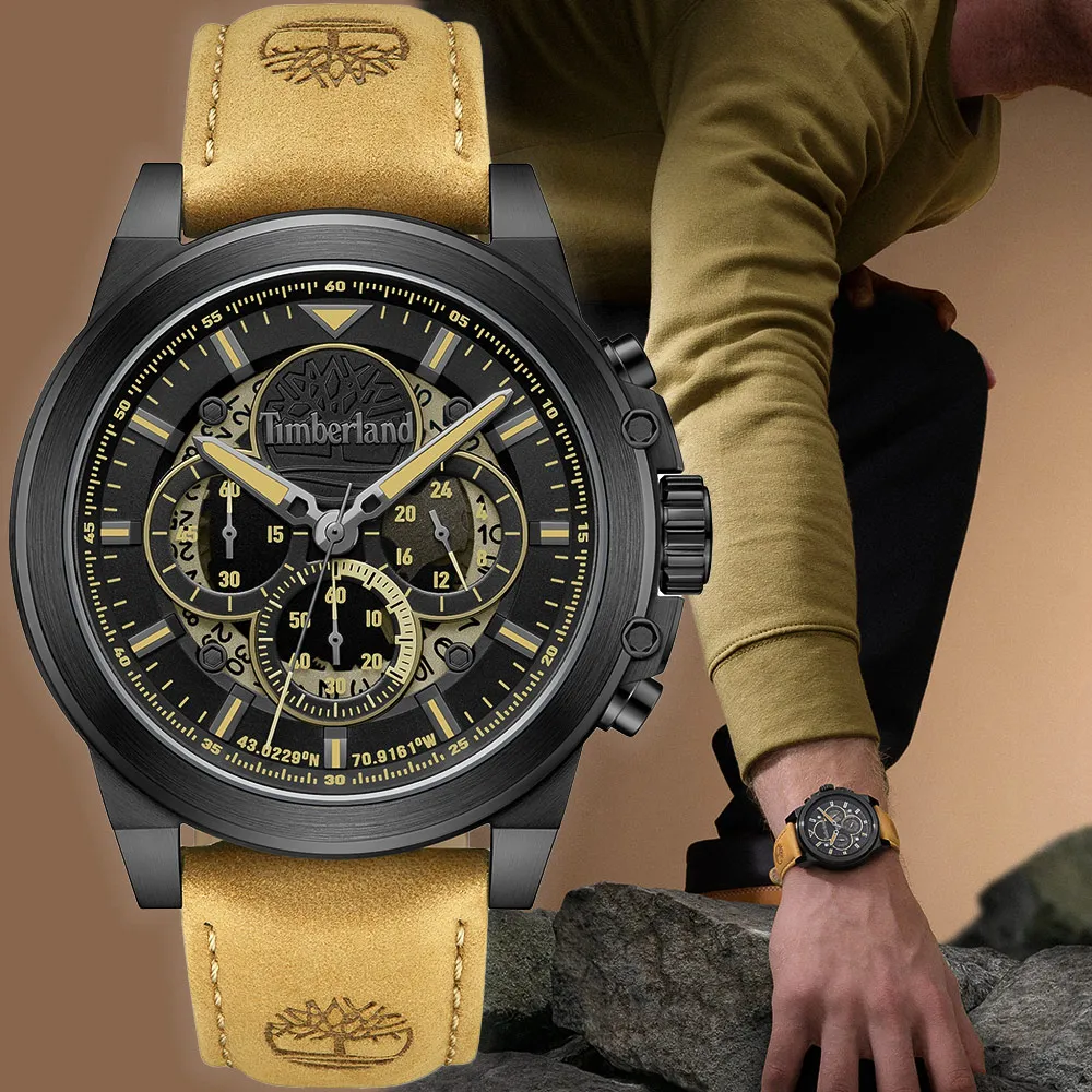 Timberland 天柏嵐 三眼多功能手錶-44mm TDWGF0041702 歷史價格詳細信息
