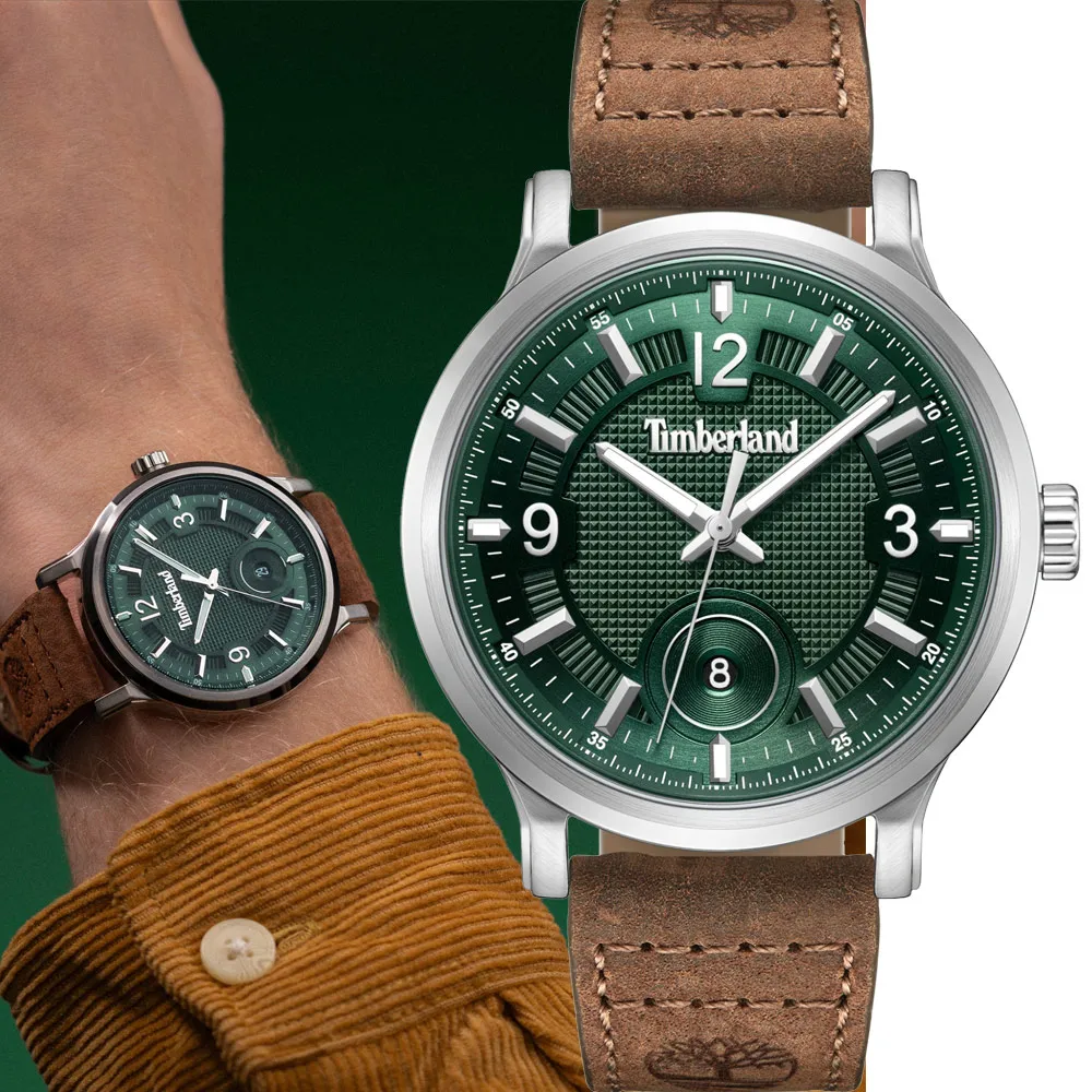 Timberland 天柏嵐 簡約 大三針 指針錶 石英錶 男錶-46mm綠 TDWGB0055901 價格比較,價格查詢,歷史價格詳細信息