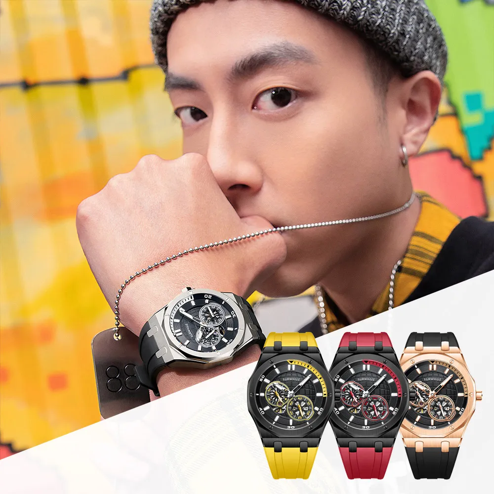 Mark fairwhale 馬克菲爾 PIONEER 開拓者系列 6120 賽車時尚個性 旅遊運動 鏤空夜光 不鏽鋼 手錶 歷史價格詳細信息