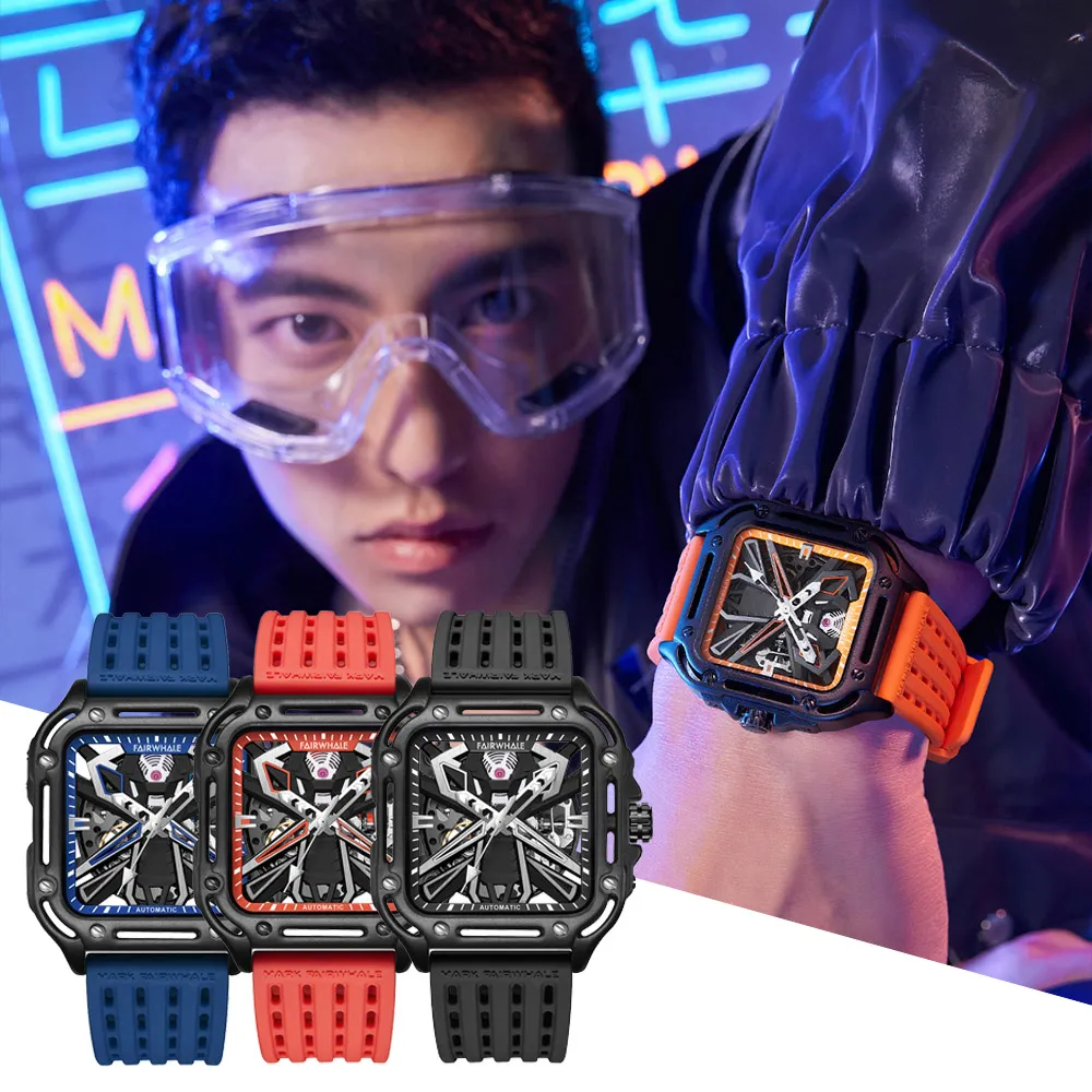 Mark fairwhale 馬克菲爾 PIONEER 開拓者系列 6120 賽車時尚個性 旅遊運動 鏤空夜光 不鏽鋼 手錶 歷史價格詳細信息