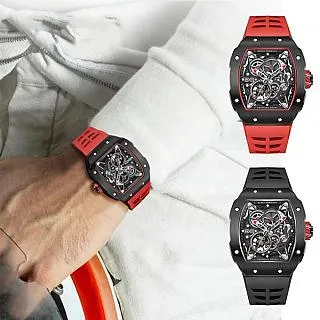 BEXEI 貝克斯 【愛時】碳纖維錶殼鏤空錶盤自動機械錶-9088 歷史價格詳細信息