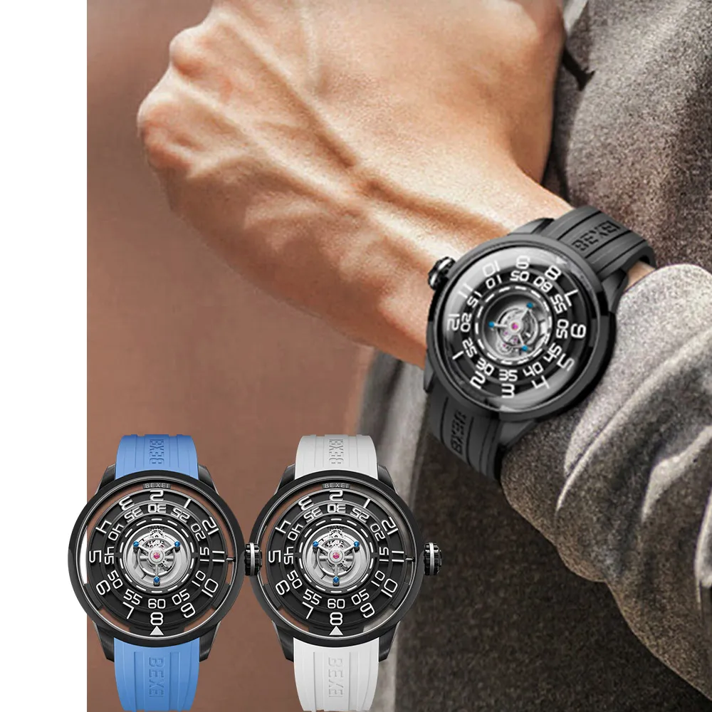 BEXEI 貝克斯 9123 御傳系列 懸浮陀飛輪 手動上鍊 動力儲存 機械錶 43.2mm 歷史價格詳細信息