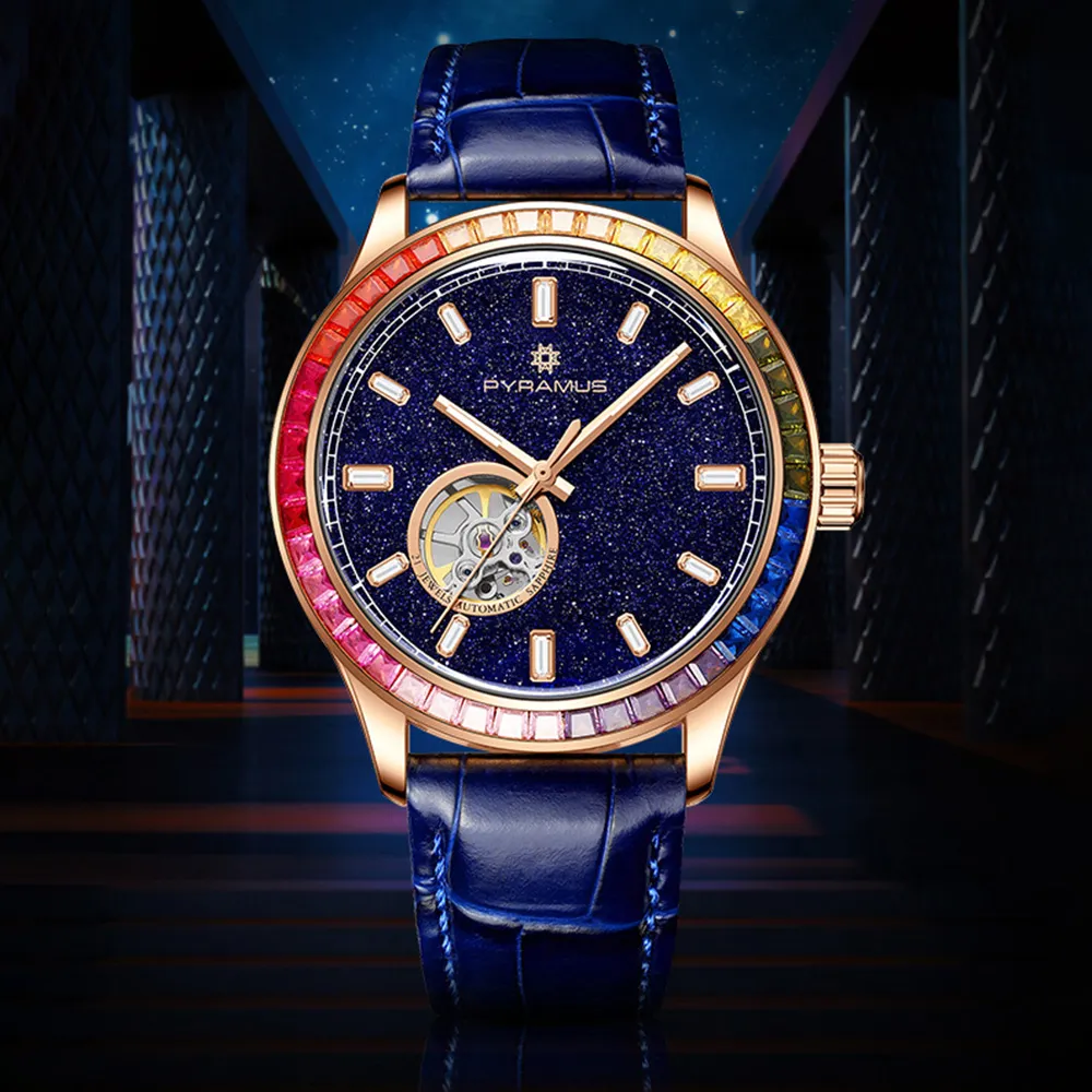 施洛華機械表手表女款透明名表女式品牌輕奢小眾davena滿天星腕表 歷史價格詳細信息