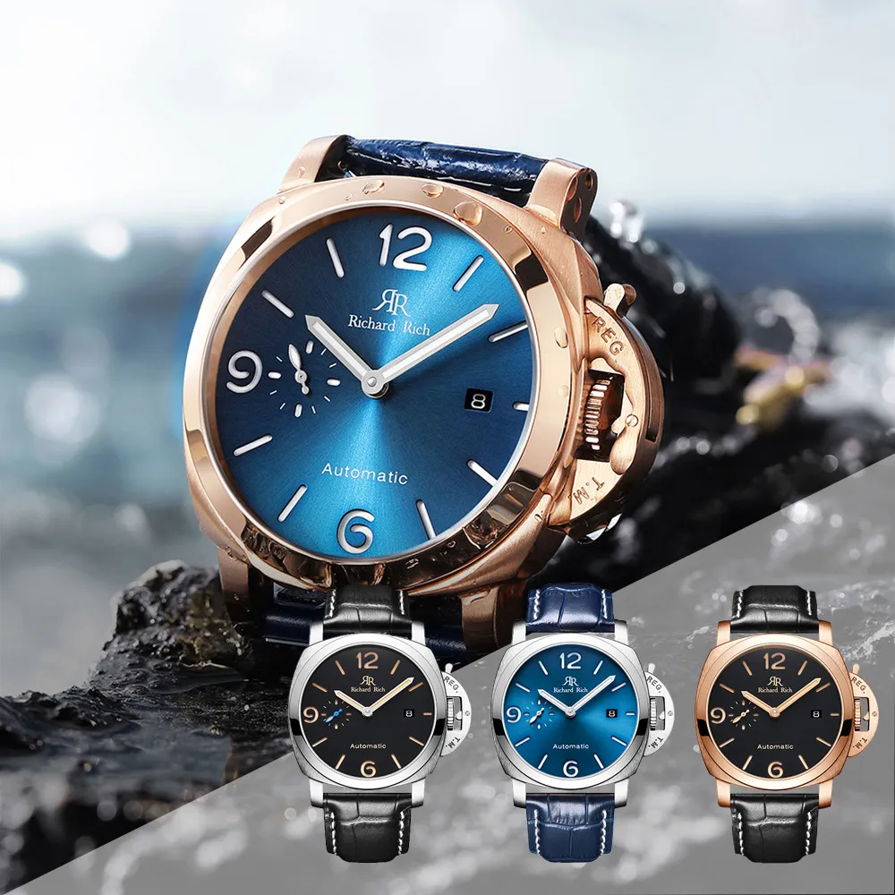 【Richard Rich】 RR 18代 海軍上將系列-海軍白縷空錶盤自動機械氟矽膠腕錶 RCR-18 歷史價格詳細信息