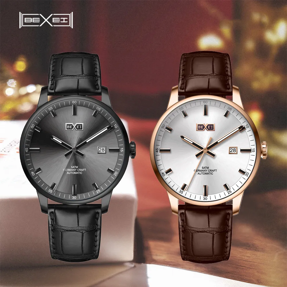 【BEXEI 】貝克斯 夜光三針三眼賽車錶冠自動機械錶 9032 歷史價格詳細信息
