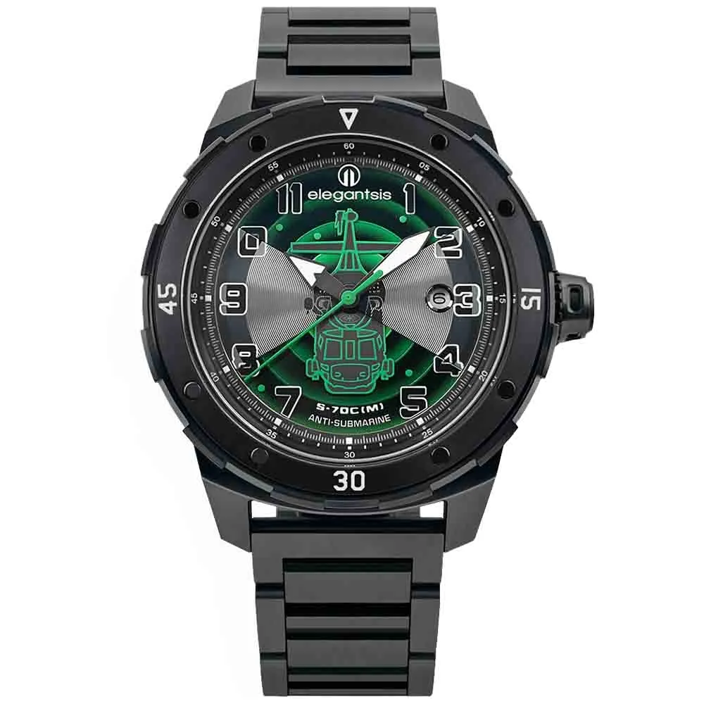 elegantsis ELJO48MAS-ASW-8G03MA 塞考斯基S-70C(M)直升機腕錶 限量 歷史價格詳細信息