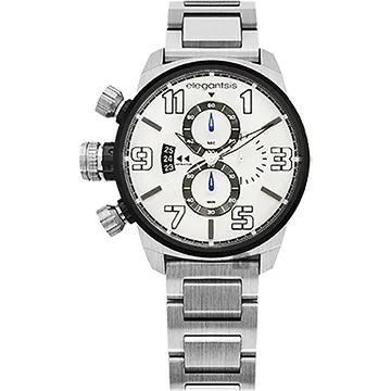 elegantsis Army 叢林戰鬥強悍三眼計時錶-深藍x銀/42mm ELJF48KS-OB03MA 歷史價格詳細信息