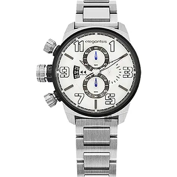 elegantsis Army 叢林戰鬥強悍三眼計時錶-深藍x銀/42mm ELJF48KS-OB03MA 歷史價格詳細信息