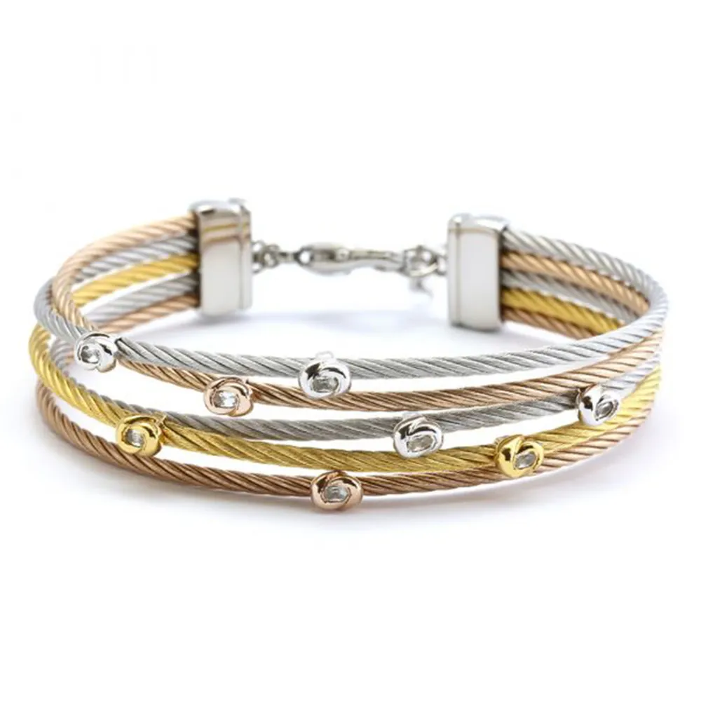 CHARRIOL 夏利豪 MALIA 花朵鋼索戒指 歷史價格詳細信息