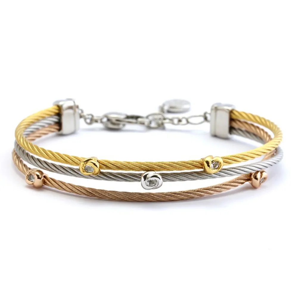 CHARRIOL 夏利豪 MALIA 花朵鋼索戒指 歷史價格詳細信息