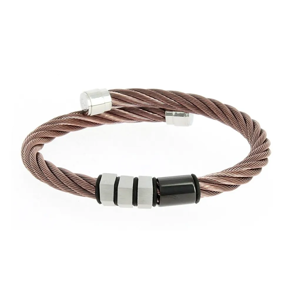 CHARRIOL 夏利豪 CELTIC系列 幾何設計編織鋼索手環 04-101-1250-1 歷史價格詳細信息