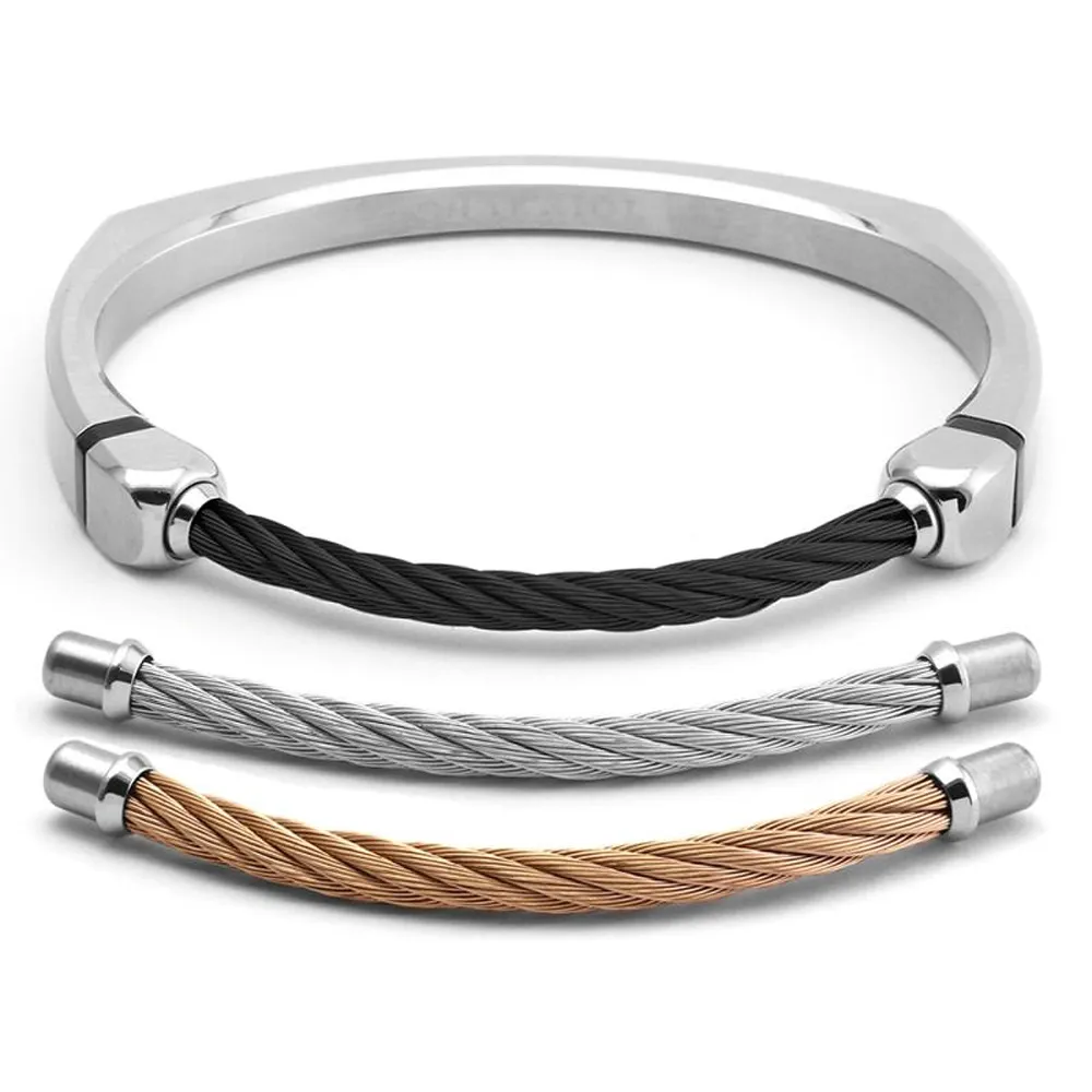 CHARRIOL 夏利豪 CHAMELEON ROCK 鋼索手環 04-301-1242-0 歷史價格詳細信息