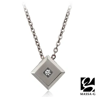 MASSA-G LJ系列【the Diamond玫瑰磚】金屬鍺錠純鈦項鍊 歷史價格詳細信息