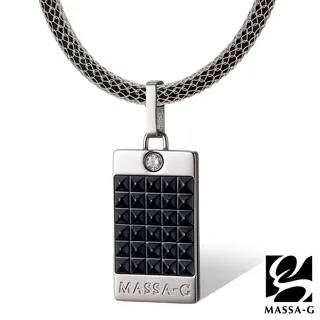 MASSA-G【黑色菱格】純鈦墬搭配 X1 4mm超合金鍺鈦項鍊 歷史價格詳細信息