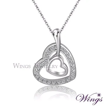 Wings 戀戀心語 八心八箭閃耀方晶鋯石精鍍白K金戒指 歷史價格詳細信息