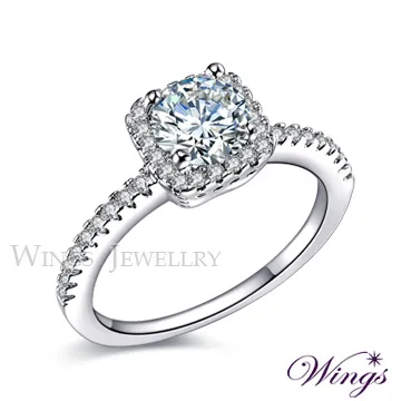 WINGS 戒指 八心八箭 傾城之戀方晶鋯石擬真鑽戒 歷史價格詳細信息