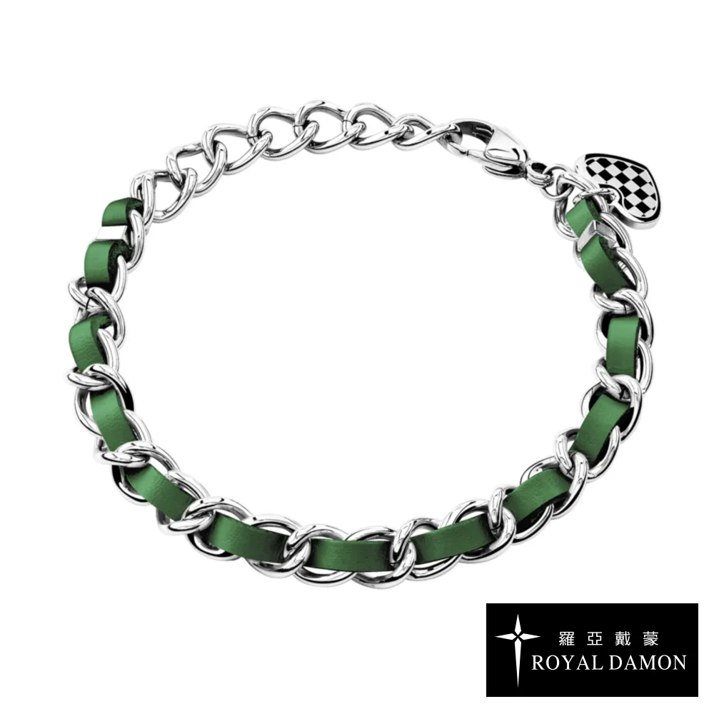 Royal Damon 羅亞戴蒙 超帥氣皮革手鍊 (白) 歷史價格詳細信息