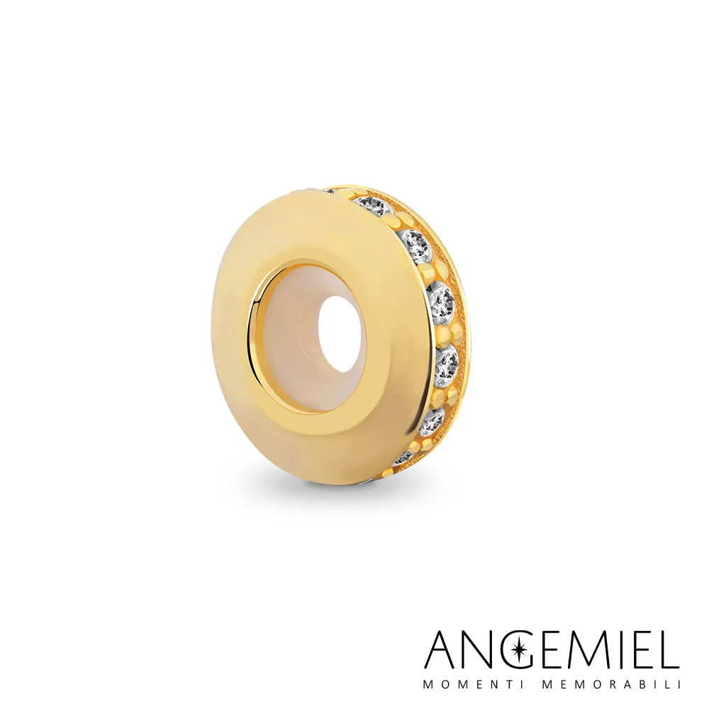 Angemiel安婕米 925純銀珠飾 閃耀 固定珠 (金) 歷史價格詳細信息