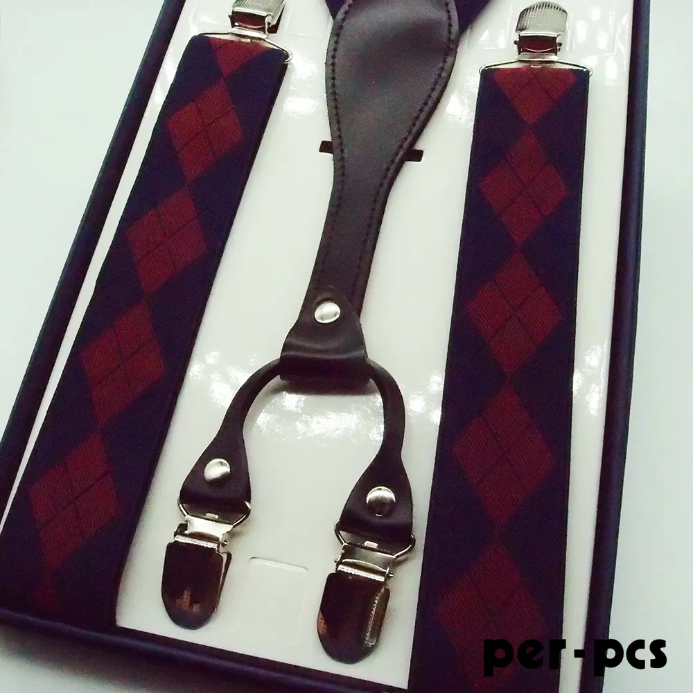 【per-pcs】都會穩重低調吊帶_紅藍菱格(HB-0025) 歷史價格詳細信息