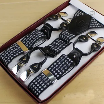 【拉福】吊帶三夾3.5cm紳士吊帶附紙盒(可選色) 歷史價格詳細信息