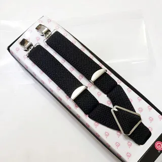 【拉福】四夾1.7cm牛皮背帶西裝吊帶(三色 可選色) 歷史價格詳細信息