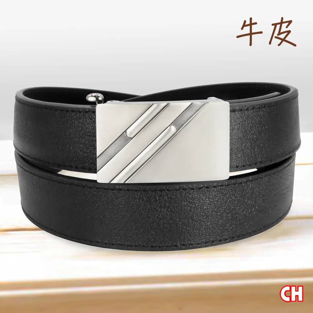 【CH-BELT 銓丞皮帶】實用牛皮男自動扣功能紳士皮帶腰帶(黑) 歷史價格詳細信息