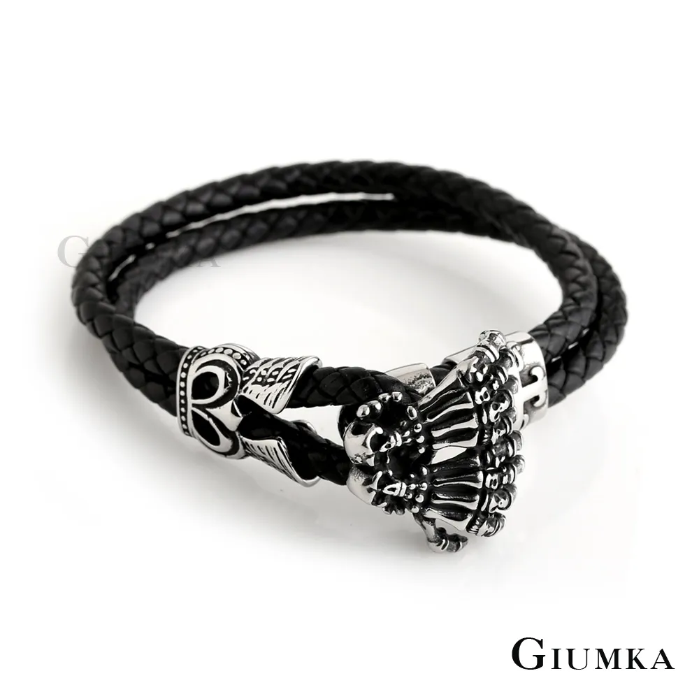 GIUMKA編織皮革手環手鍊 白鋼個性鉤頭MH08046 多款任選 單個價格 歷史價格詳細信息