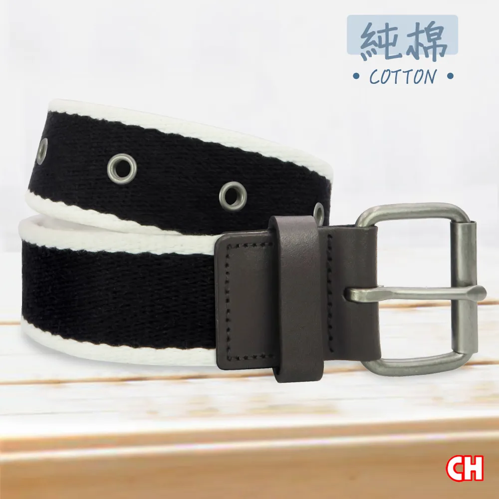 【CH-BELT 銓丞皮帶】個性棉織帶打釘造型皮帶腰帶(綠) 歷史價格詳細信息