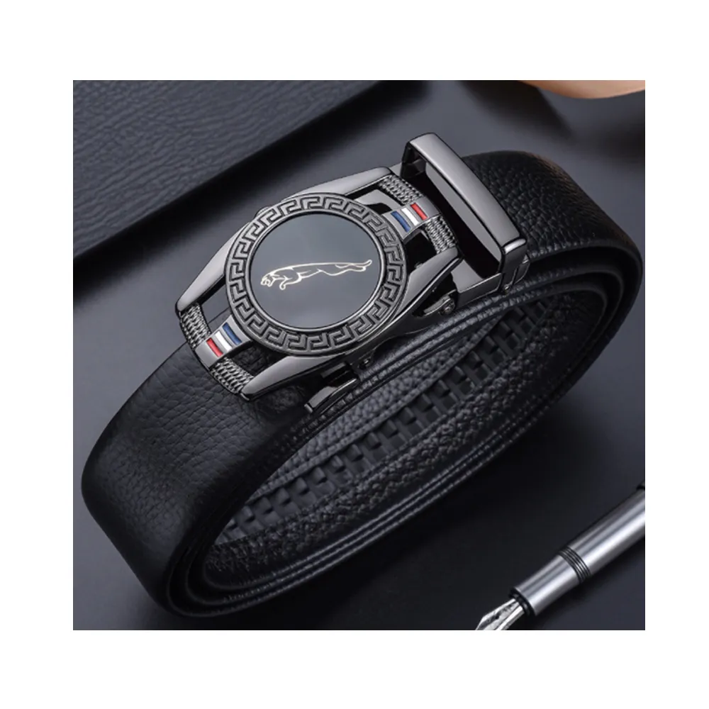 ZK2032BK前衛造型自動扣牛皮腰帶皮帶黑色(腰圍在22-42吋內適用) 歷史價格詳細信息