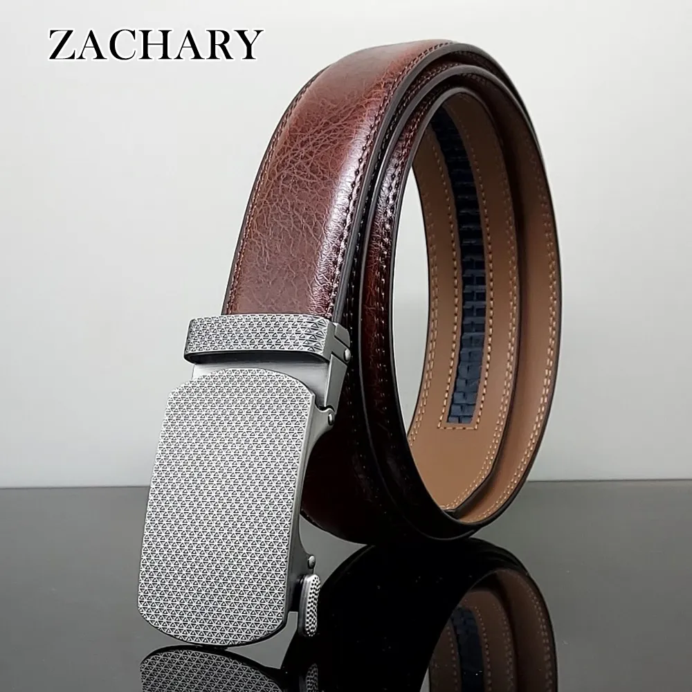 【ZACHARY】全牛皮時尚自動皮帶CY8920棕 歷史價格詳細信息