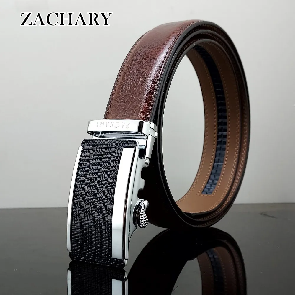 【ZACHARY】全牛皮時尚自動皮帶CY8920棕 歷史價格詳細信息