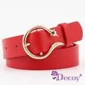 【Decoy】長方金扣＊極簡韓版針扣皮帶 2色可選 歷史價格詳細信息