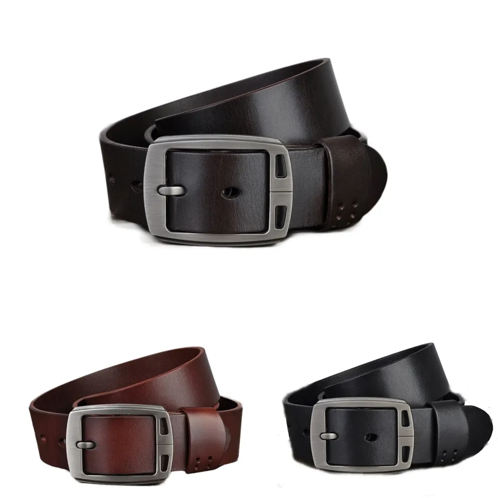 【玩皮工坊】牛皮帶寬3.3CM男士針釦皮帶LL185 歷史價格詳細信息